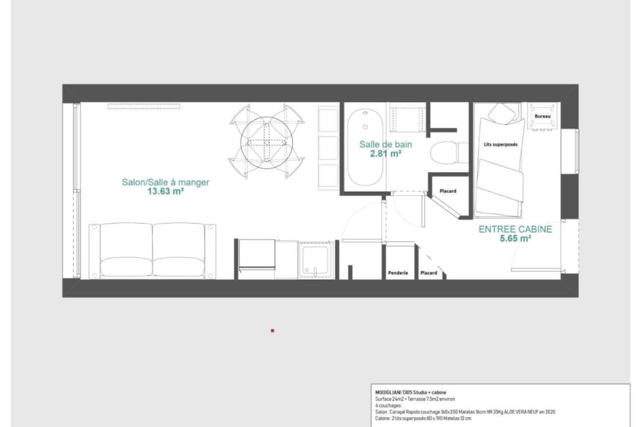 Immogroom - 2 Rooms Sea View - Swimming Pool - Terrace - Parking - Ac Cannes Exteriör bild